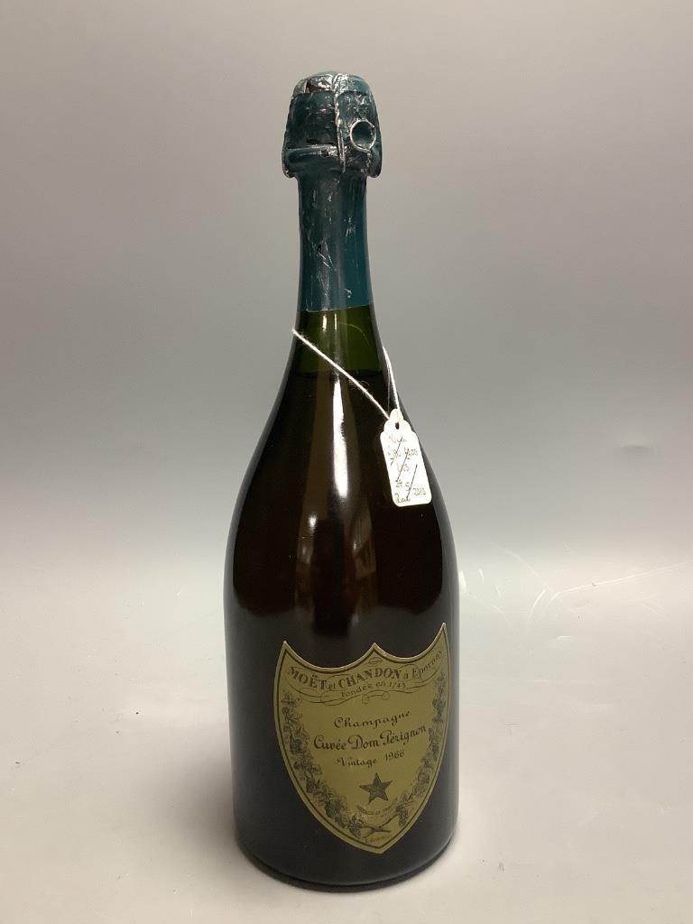 One bottle of Moet et Chandon Champagne Cuvee Dom Perignon Vintage 1966